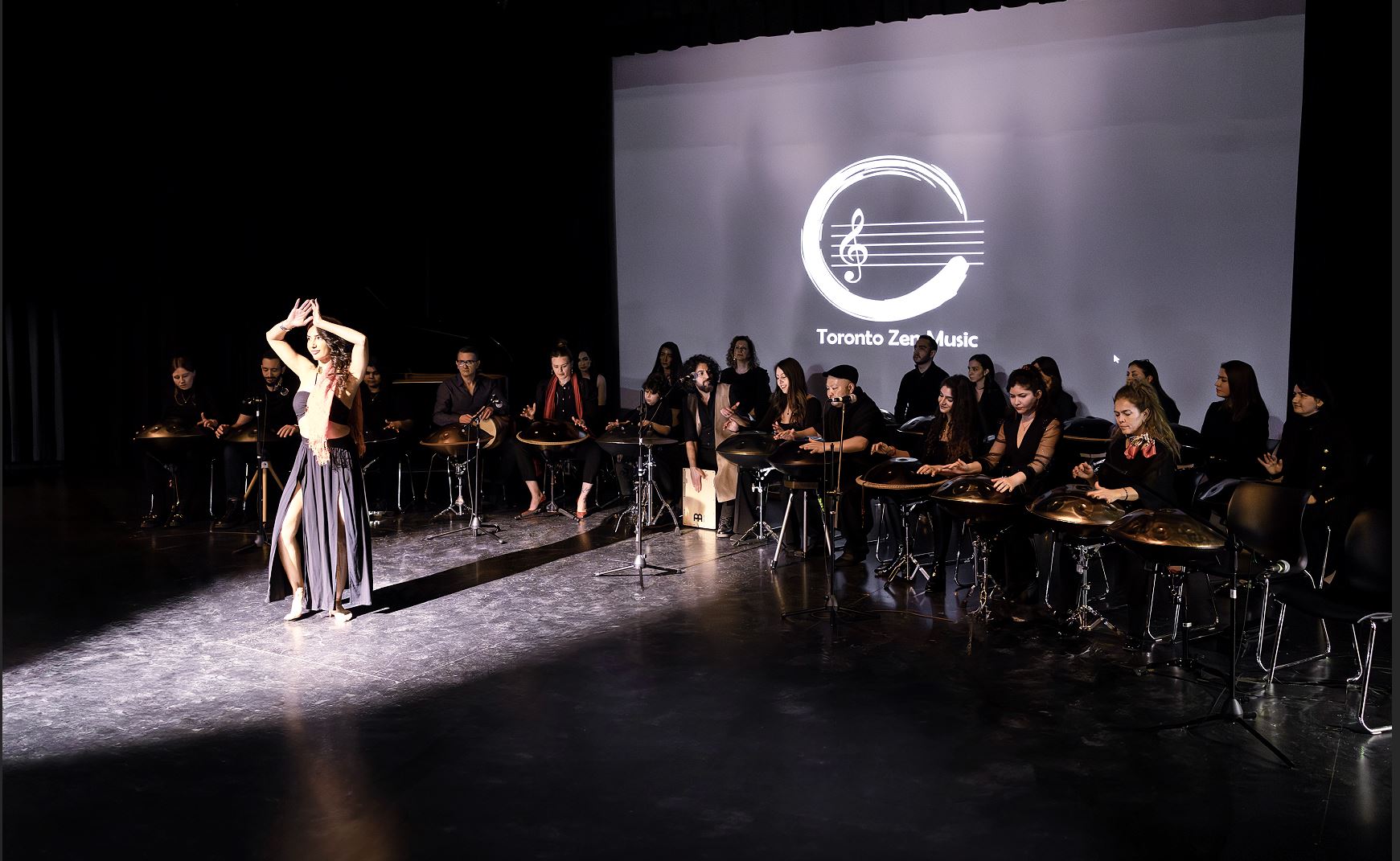 Toronto Zen Music Handpan Ensemble on stage